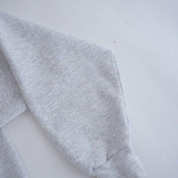 Vintage Nineties Jerzees Gray Heavyweight Embroidered Usa Crew Neck Sweater M - Picture 4 of 9